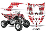ATV Graphics Kit Decal Sticker Wrap For Yamaha Raptor 700R 2013-2018 ARGYLE RED