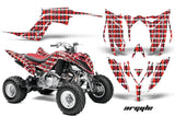 ATV Graphics Kit Decal Sticker Wrap For Yamaha Raptor 700R 2013-2018 ARGYLE RED