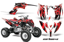 Load image into Gallery viewer, ATV Graphics Kit Decal Sticker Wrap For Yamaha Raptor 700R 2013-2018 CARBONX RED-atv motorcycle utv parts accessories gear helmets jackets gloves pantsAll Terrain Depot