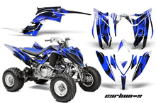 Load image into Gallery viewer, ATV Graphics Kit Decal Sticker Wrap For Yamaha Raptor 700R 2013-2018 CARBONX BLUE-atv motorcycle utv parts accessories gear helmets jackets gloves pantsAll Terrain Depot