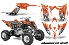 Load image into Gallery viewer, ATV Graphics Kit Decal Sticker Wrap For Yamaha Raptor 700R 2013-2018 CHECKERED SILVER ORANGE-atv motorcycle utv parts accessories gear helmets jackets gloves pantsAll Terrain Depot