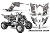 ATV Graphics Kit Decal Sticker Wrap For Yamaha Raptor 700R 2013-2018 CHECKERED SILVER