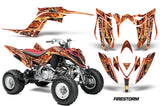 ATV Graphics Kit Decal Sticker Wrap For Yamaha Raptor 700R 2013-2018 FIRESTORM RED