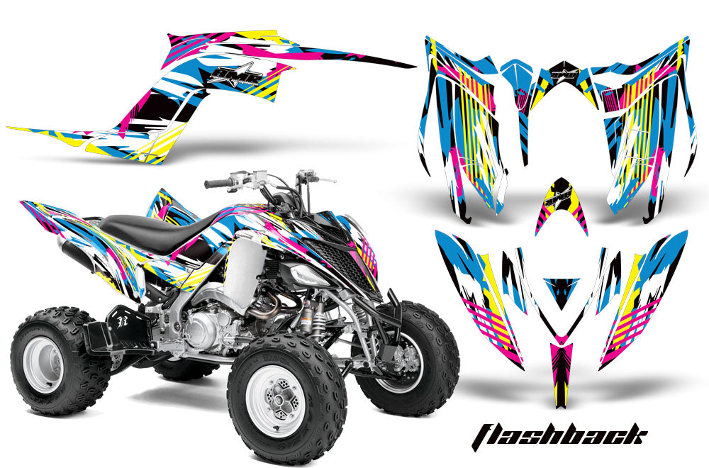ATV Graphics Kit Decal Sticker Wrap For Yamaha Raptor 700R 2013-2018 FLASHBACK-atv motorcycle utv parts accessories gear helmets jackets gloves pantsAll Terrain Depot