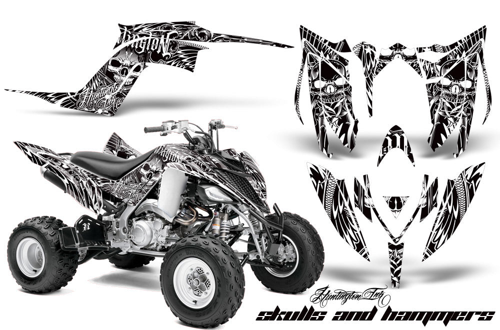 ATV Graphics Kit Decal Sticker Wrap For Yamaha Raptor 700R 2013-2018 HISH WHITE-atv motorcycle utv parts accessories gear helmets jackets gloves pantsAll Terrain Depot