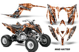 ATV Graphics Kit Decal Sticker Wrap For Yamaha Raptor 700R 2013-2018 HATTER SILVER ORANGE