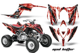 ATV Graphics Kit Decal Sticker Wrap For Yamaha Raptor 700R 2013-2018 HATTER BLACK RED