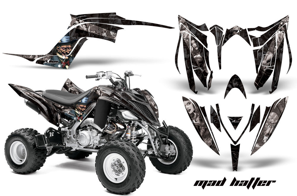 ATV Graphics Kit Decal Sticker Wrap For Yamaha Raptor 700R 2013-2018 HATTER SILVER BLACK-atv motorcycle utv parts accessories gear helmets jackets gloves pantsAll Terrain Depot