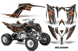 ATV Graphics Kit Decal Sticker Wrap For Yamaha Raptor 700R 2013-2018 MELTDOWN ORANGE BLACK