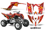 ATV Graphics Kit Decal Sticker Wrap For Yamaha Raptor 700R 2013-2018 MELTDOWN YELLOW RED