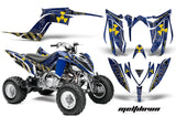 ATV Graphics Kit Decal Sticker Wrap For Yamaha Raptor 700R 2013-2018 MELTDOWN YELLOW BLUE