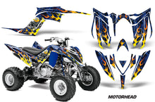 Load image into Gallery viewer, ATV Graphics Kit Decal Sticker Wrap For Yamaha Raptor 700R 2013-2018 MOTORHEAD BLUE-atv motorcycle utv parts accessories gear helmets jackets gloves pantsAll Terrain Depot