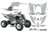 ATV Graphics Kit Decal Sticker Wrap For Yamaha Raptor 700R 2013-2018 RELOADED BLACK SILVER