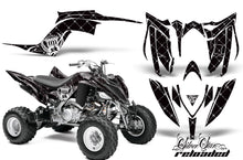 Load image into Gallery viewer, ATV Graphics Kit Decal Sticker Wrap For Yamaha Raptor 700R 2013-2018 RELOADED WHITE BLACK-atv motorcycle utv parts accessories gear helmets jackets gloves pantsAll Terrain Depot