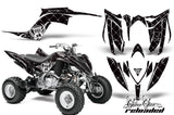 ATV Graphics Kit Decal Sticker Wrap For Yamaha Raptor 700R 2013-2018 RELOADED WHITE BLACK