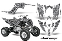 Load image into Gallery viewer, ATV Graphics Kit Decal Sticker Wrap For Yamaha Raptor 700R 2013-2018 SKULL CAMO BLACK-atv motorcycle utv parts accessories gear helmets jackets gloves pantsAll Terrain Depot