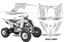 Load image into Gallery viewer, ATV Graphics Kit Decal Sticker Wrap For Yamaha Raptor 700R 2013-2018 SKULL CAMO WHITE-atv motorcycle utv parts accessories gear helmets jackets gloves pantsAll Terrain Depot