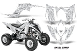 ATV Graphics Kit Decal Sticker Wrap For Yamaha Raptor 700R 2013-2018 SKULL CAMO WHITE