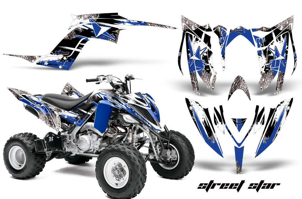 ATV Graphics Kit Decal Sticker Wrap For Yamaha Raptor 700R 2013-2018 STREET STAR BLUE-atv motorcycle utv parts accessories gear helmets jackets gloves pantsAll Terrain Depot