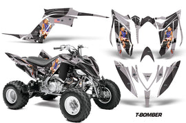 ATV Graphics Kit Decal Sticker Wrap For Yamaha Raptor 700R 2013-2018 TBOMBER BLACK-atv motorcycle utv parts accessories gear helmets jackets gloves pantsAll Terrain Depot
