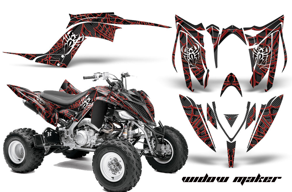ATV Graphics Kit Decal Sticker Wrap For Yamaha Raptor 700R 2013-2018 WIDOW RED BLACK-atv motorcycle utv parts accessories gear helmets jackets gloves pantsAll Terrain Depot