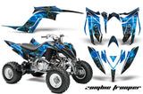 ATV Graphics Kit Decal Sticker Wrap For Yamaha Raptor 700R 2013-2018 ZOMBIE BLUE