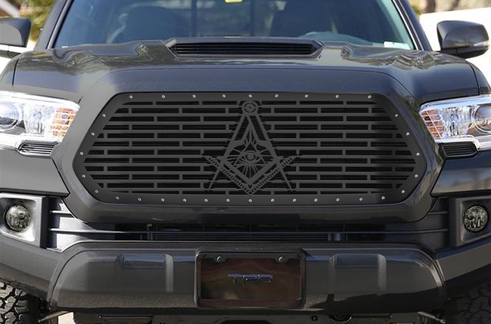 1 Piece Steel Grille for Toyota Tacoma 2016-2017 - FREEMASON EYE-atv motorcycle utv parts accessories gear helmets jackets gloves pantsAll Terrain Depot