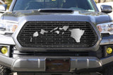 1 Piece Steel Grille for Toyota Tacoma 2016-2017 - HAWAII WITH SS AND ACRYLIC UNDERLAY