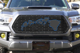1 Piece Steel Grille for Toyota Tacoma 2016-2017 - HAWAII WITH ACRYLIC UNDERLAY-atv motorcycle utv parts accessories gear helmets jackets gloves pantsAll Terrain Depot