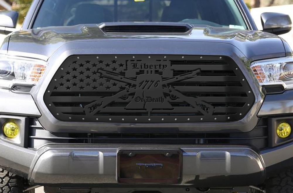 1 Piece Steel Grille for Toyota Tacoma 2016-2017 - LIBERTY or DEATH-atv motorcycle utv parts accessories gear helmets jackets gloves pantsAll Terrain Depot