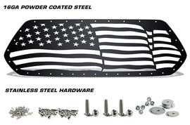 1 Piece Steel Grille for Toyota Tacoma 2016-2017 - AMERICAN FLAG WAVE-atv motorcycle utv parts accessories gear helmets jackets gloves pantsAll Terrain Depot