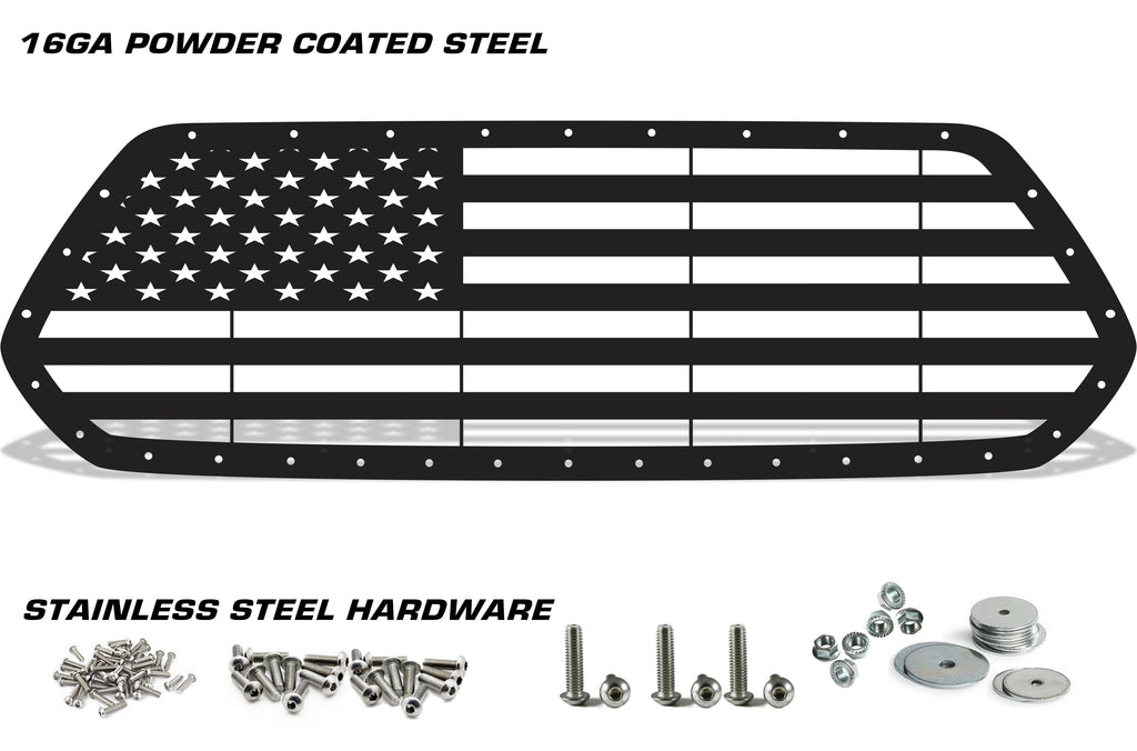 1 Piece Steel Grille for Toyota Tacoma 2016-2017 - AMERICAN FLAG-atv motorcycle utv parts accessories gear helmets jackets gloves pantsAll Terrain Depot