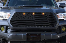 Load image into Gallery viewer, 1 Piece Steel Grille for Toyota Tacoma 2016-2017 - WAVY AMERICAN FLAG-atv motorcycle utv parts accessories gear helmets jackets gloves pantsAll Terrain Depot