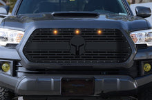 Load image into Gallery viewer, 1 Piece Steel Grille for Toyota Tacoma 2016-2017 - SPARTAN w/ 3 AMBER RAPTOR LIGHTS-atv motorcycle utv parts accessories gear helmets jackets gloves pantsAll Terrain Depot