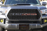 1 Piece Steel Grille for Toyota Tacoma 2016-2017 - TACOMA V2 w/ AMERICAN FLAG VINYL UNDERLAY