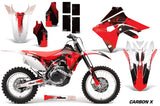 Dirt Bike Graphics Decal Sticker Wrap For Honda CRF450R CRF450RX 2017+ CARBONX RED