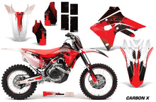 Load image into Gallery viewer, Graphics Decal Sticker Wrap + # Plates For Honda CRF450R CRF450RX 2017+ CARBONX RED-atv motorcycle utv parts accessories gear helmets jackets gloves pantsAll Terrain Depot