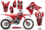 Dirt Bike Graphics Decal Sticker Wrap For Honda CRF450R CRF450RX 2017+ FADE RED