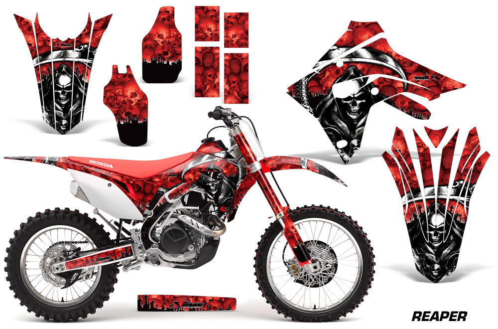 Dirt Bike Graphics Decal Sticker Wrap For Honda CRF450R CRF450RX 2017+ REAPER RED-atv motorcycle utv parts accessories gear helmets jackets gloves pantsAll Terrain Depot
