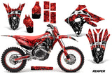 Graphics Decal Sticker Wrap + # Plates For Honda CRF450R CRF450RX 2017+ REAPER RED