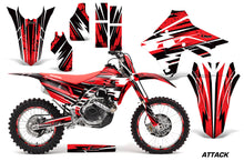 Load image into Gallery viewer, Graphics Decal Sticker Wrap + # Plates For Honda CRF450R CRF450RX 2017+ ATTACK RED-atv motorcycle utv parts accessories gear helmets jackets gloves pantsAll Terrain Depot