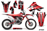 Dirt Bike Graphics Decal Sticker Wrap For Honda CRF450R CRF450RX 2017+ ATTACK RED