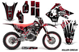 Graphics Decal Sticker Wrap + # Plates For Honda CRF450R CRF450RX 2017+ KILLER CIRCUS RED