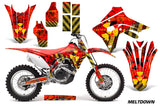 Dirt Bike Graphics Decal Sticker Wrap For Honda CRF450R CRF450RX 2017+ MELTDOWN YELLOW RED