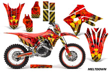Load image into Gallery viewer, Graphics Decal Sticker Wrap + # Plates For Honda CRF450R CRF450RX 2017+ MELTDOWN YELLOW RED-atv motorcycle utv parts accessories gear helmets jackets gloves pantsAll Terrain Depot