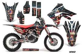 Graphics Decal Sticker Wrap + # Plates For Honda CRF450R CRF450RX 2017+ WW2 BOMBER-atv motorcycle utv parts accessories gear helmets jackets gloves pantsAll Terrain Depot