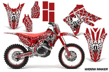 Load image into Gallery viewer, Graphics Decal Sticker Wrap + # Plates For Honda CRF450R CRF450RX 2017+ WIDOW WHITE RED-atv motorcycle utv parts accessories gear helmets jackets gloves pantsAll Terrain Depot