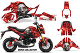 Street Bike Decal Graphic Kit Sticker Wrap For Honda GROM125 2017-2018 BONES RED