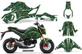 Street Bike Decal Graphic Kit Sticker Wrap For Honda GROM125 2017-2018 DIGICAMO GREEN