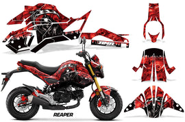 Street Bike Decal Graphic Kit Sticker Wrap For Honda GROM125 2017-2018 REAPER RED-atv motorcycle utv parts accessories gear helmets jackets gloves pantsAll Terrain Depot